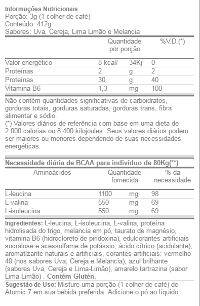 atomic 7 universal nutrition tabela nutricional 